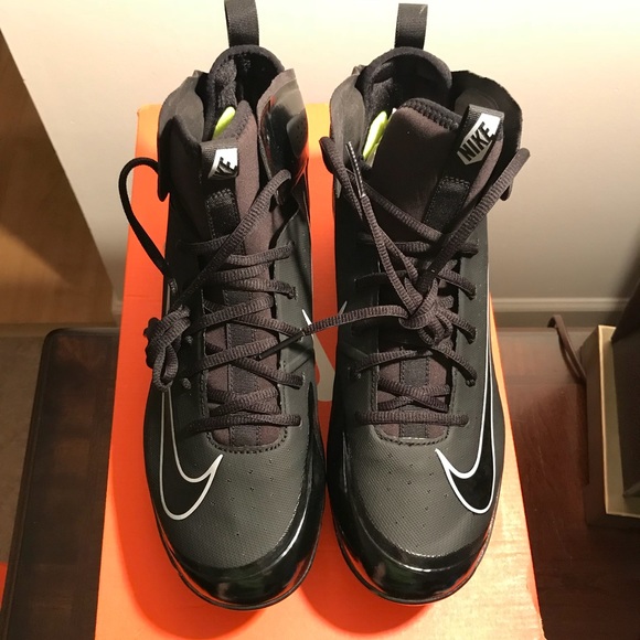 Nike Alpha Huarache Baseball Cleats Black Sz 10 - Picture 4 of 4